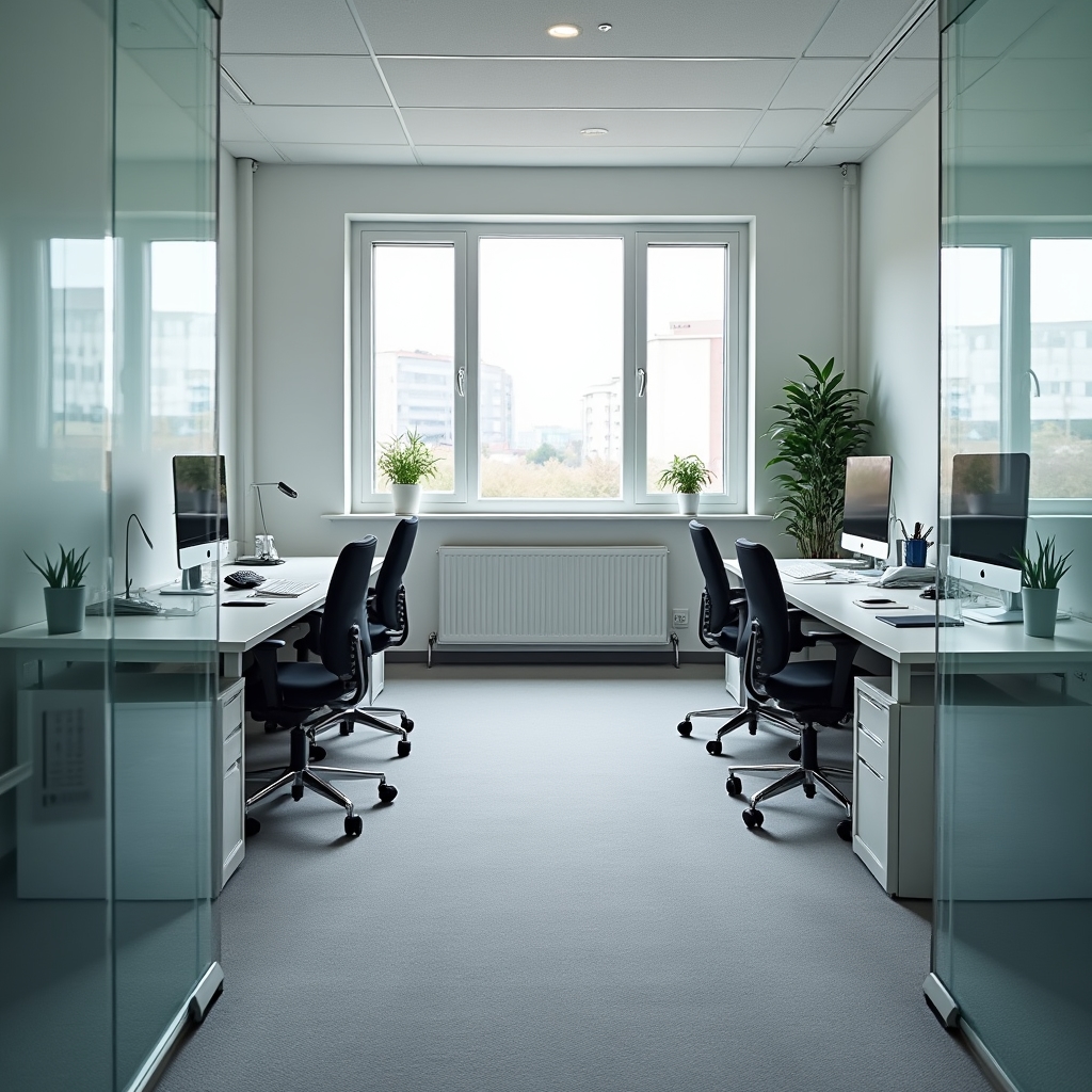 Rendezett, tiszta kis irodai munkakörnyezet